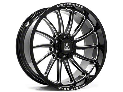 Axe Wheels Chronus Gloss Black Milled 6-Lug Wheel; 20x10; -19mm Offset (09-14 F-150)