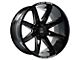 Axe Wheels Atremis Gloss Black Milled 5-Lug Wheel; 20x12; -44mm Offset (09-18 RAM 1500)