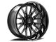Axe Wheels Atlas Gloss Black Milled 8-Lug Wheel; 20x10; -19mm Offset (11-16 F-350 Super Duty SRW)