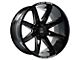 Axe Wheels Atremis Gloss Black Milled 6-Lug Wheel; 20x12; -44mm Offset (14-18 Sierra 1500)