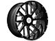 Axe Wheels AX2.0 Gloss Black Milled 6-Lug Wheel; 20x10; -19mm Offset (14-18 Sierra 1500)