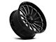 Axe Wheels Chronus Gloss Black Milled 6-Lug Wheel; 22x10; -19mm Offset (14-18 Silverado 1500)