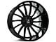 Axe Wheels Chronus Gloss Black 6-Lug Wheel; 24x12; -44mm Offset (14-18 Silverado 1500)