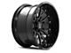 Axe Wheels Atlas Gloss Black Milled 8-Lug Wheel; 22x10; -19mm Offset (15-19 Sierra 2500 HD)
