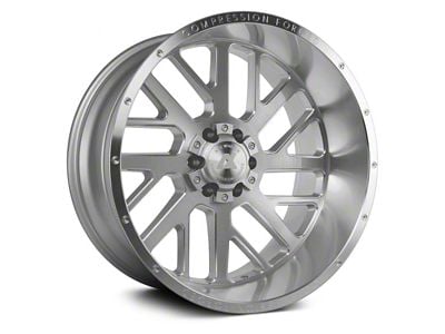 Axe Wheels AX2.1 Silver 8-Lug Wheel; 20x12; -44mm Offset (15-19 Silverado 3500 HD SRW)