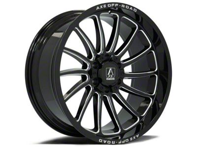 Axe Wheels Chronus Gloss Black Milled 6-Lug Wheel; 20x10; -19mm Offset (15-20 Tahoe)