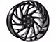 Axe Wheels Zeus Gloss Black Milled 6-Lug Wheel; 20x12; -44mm Offset (15-20 Tahoe)