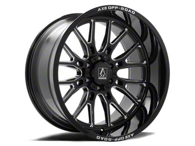 Axe Wheels Atlas Gloss Black Milled 8-Lug Wheel; 20x10; -19mm Offset (17-22 F-250 Super Duty)