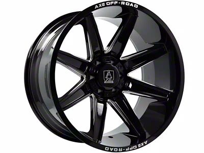 Axe Wheels Atremis Gloss Black Milled 6-Lug Wheel; 20x9.5; 15mm Offset (2024 Ranger)