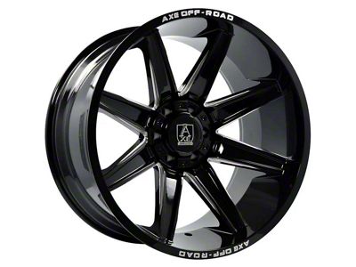 Axe Wheels Atremis Gloss Black Milled 6-Lug Wheel; 20x9.5; 15mm Offset (99-06 Silverado 1500)