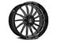 Axe Wheels Chronus Gloss Black Milled 6-Lug Wheel; 22x10; -19mm Offset (99-06 Silverado 1500)
