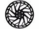 Axe Wheels Zeus Gloss Black Milled 6-Lug Wheel; 20x12; -44mm Offset (23-24 Canyon)