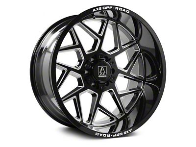 Axe Wheels Nemesis Gloss Black Milled 6-Lug Wheel; 22x12; -44mm Offset (23-24 Colorado)