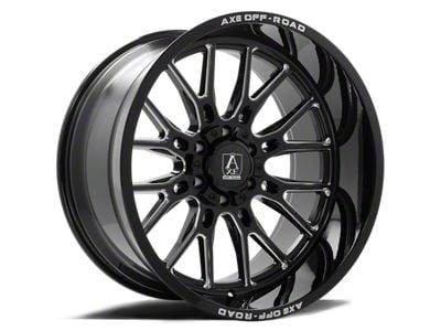 Axe Wheels Atlas Gloss Black Milled 8-Lug Wheel; 20x10; -19mm Offset (23-24 F-250 Super Duty)