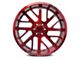 Axe Wheels AX2.2 Candy Red 8-Lug Wheel; 22x12; -44mm Offset (19-24 RAM 3500 SRW)