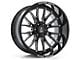 Axe Wheels Atlas Gloss Black Milled 6-Lug Wheel; 20x10; -19mm Offset (19-24 Sierra 1500)