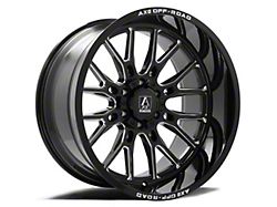 Axe Wheels Atlas Gloss Black Milled 8-Lug Wheel; 20x10; -19mm Offset (20-24 Sierra 2500 HD)