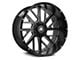 Axe Wheels AX2.0 Gloss Black Milled 8-Lug Wheel; 20x12; -44mm Offset (20-24 Sierra 3500 HD SRW)