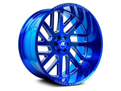 Axe Wheels AX2.7 Candy Blue 8-Lug Wheel; 22x12; -44mm Offset (07-10 Sierra 3500 HD SRW)