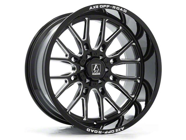 Axe Wheels Atlas Gloss Black Milled 6-Lug Wheel; 20x10; -19mm Offset (19-24 Silverado 1500)