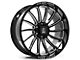 Axe Wheels Chronus Gloss Black Milled 6-Lug Wheel; 20x10; -19mm Offset (19-24 Silverado 1500)
