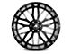 Axe Wheels AX1.0 Gloss Black Milled 8-Lug Wheel; 22x14; -76mm Offset (07-10 Silverado 2500 HD)