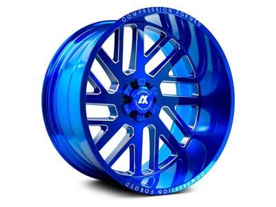Axe Wheels AX2.7 Candy Blue 8-Lug Wheel; 22x12; -44mm Offset (07-10 Silverado 2500 HD)