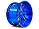 Axe Wheels AX2.7 Candy Blue 8-Lug Wheel; 22x12; -44mm Offset (07-10 Silverado 2500 HD)