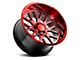 Axe Wheels AX6.2 Candy Red 8-Lug Wheel; 22x12; -44mm Offset (07-10 Silverado 2500 HD)