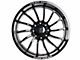 Axe Wheels Chronus Gloss Black Milled 8-Lug Wheel; 22x12; -44mm Offset (07-10 Silverado 2500 HD)