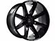 Axe Wheels Atremis Gloss Black Milled 6-Lug Wheel; 20x9.5; 15mm Offset (21-24 Yukon)