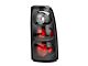 Altezza Tail Lights; Matte Black Housing; Clear Lens (03-06 Silverado 1500 Fleetside)