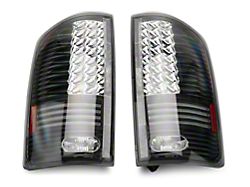 LED Tail Lights; Matte Black Housing; Clear Lens (02-06 RAM 1500)