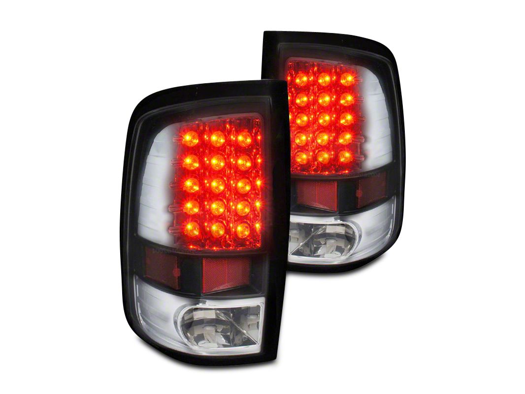 RAM 1500 LED Tail Lights; Chrome Housing; Clear Lens (09-18 RAM 1500 w ...