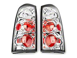 Altezza Tail Lights; Chrome Housing; Clear Lens (03-06 Silverado 1500 Fleetside)