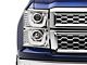 Dual U-Bar Halo Projector Headlights; Chrome Housing; Clear Lens (14-15 Silverado 1500)