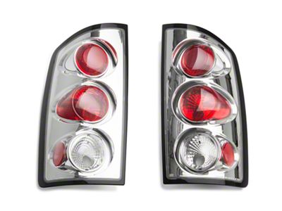 Altezza Tail Lights; Chrome Housing; Clear Lens (02-06 RAM 1500)