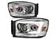 Raxiom Axial Series LED DRL Projector Headlights; Chrome Housing; Clear Lens (06-09 RAM 2500)