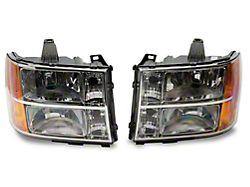 Raxiom Axial Series OEM Style Replacement Headlights; Chrome Housing; Clear Lens (07-14 Sierra 2500 HD)