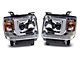 Raxiom Axial Series Projector Headlights; Chrome Housing; Clear Lens (15-16 Sierra 3500 HD w/ Factory Halogen Headlights)