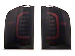 Raxiom Axial Series LED Tail Lights; Black Housing; Smoked Lens (07-14 Silverado 2500 HD)