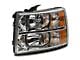 Raxiom Axial Series OEM Style Replacement Headlights; Chrome Housing; Clear Lens (07-14 Silverado 3500 HD)