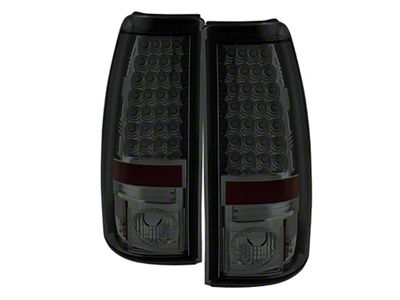 LED Tail Lights; Chrome Housing; Smoked Lens (03-06 Silverado 1500 Fleetside)