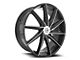 Azara AZA-506 Gloss Black and Machined 6-Lug Wheel; 24x9; 25mm Offset (23-25 Canyon)