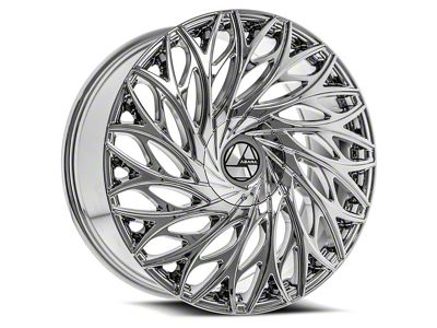 Azara AZA-525 Nano Chrome 6-Lug Wheel; 22x9.5; 22mm Offset (23-25 Canyon)