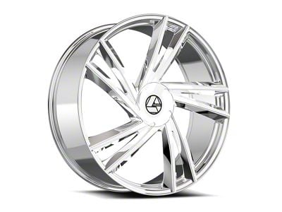 Azara AZA-529 Nano Chrome 6-Lug Wheel; 22x9.5; 22mm Offset (23-25 Canyon)