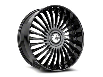 Azara AZX-103 Gloss Black 6-Lug Wheel; 26x9.5; 22mm Offset (23-25 Canyon)