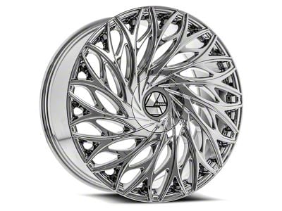 Azara AZA-525 Nano Chrome 6-Lug Wheel; 22x9.5; 22mm Offset (23-25 Colorado)