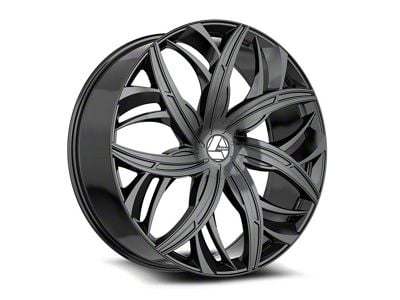 Azara AZA-541 Gloss Black 6-Lug Wheel; 22x9.5; 22mm Offset (23-25 Colorado)