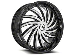 Azara AZA-508 Gloss Black and Machined 5-Lug Wheel; 24x9; 18mm Offset (05-11 Dakota)